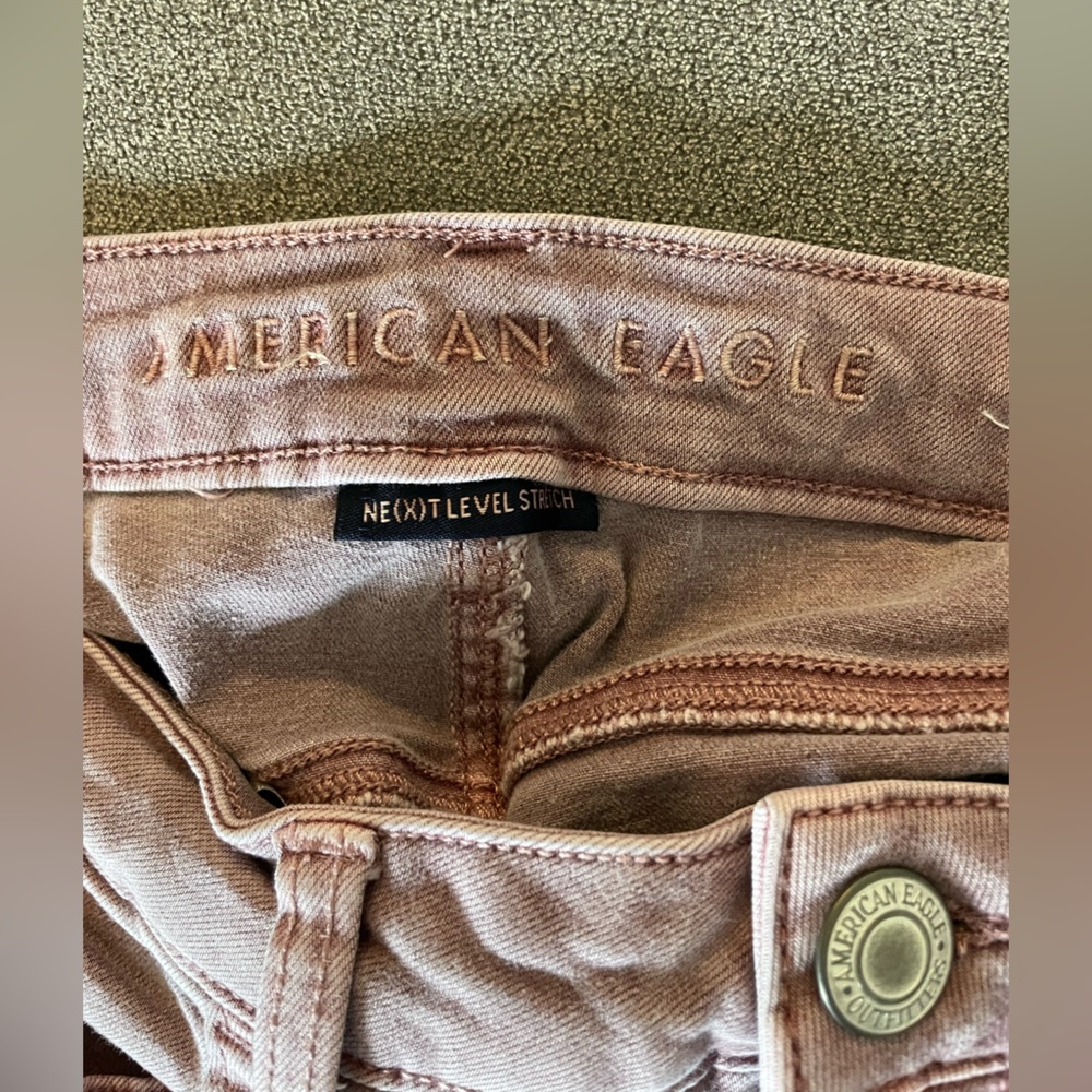 American Eagle jeans pink size 8 next level stretch regular length